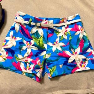 Express tropical floral shorts